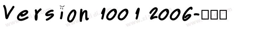 Version 1001 2006字体转换